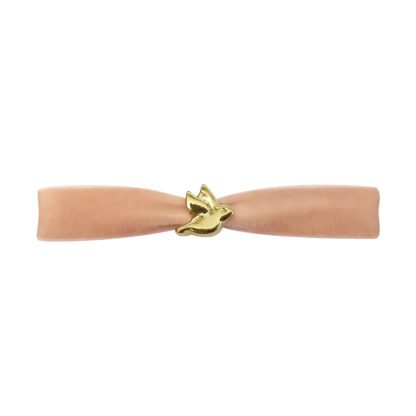 Bracelet velours – Oiseau Cream