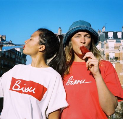 T-shirt Bisou rouge (adulte)