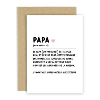 Carte de voeux – Définition Papa