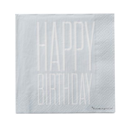 Serviettes - Happy birthday