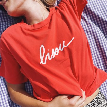 T-shirt Bisou rouge (adulte)