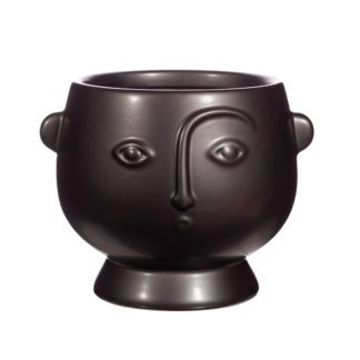 Cache-pot - Visage noir M