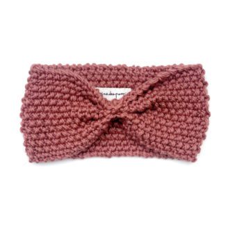 Bandeau en laine - Rose