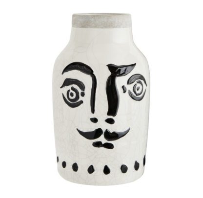 Vase visage - Noir & Blanc L