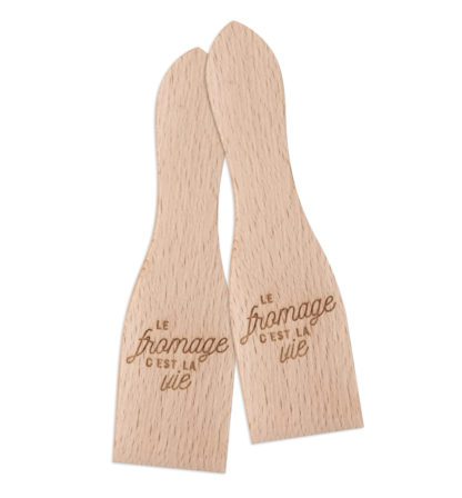 Spatules à raclette - Le fromage c'est la vie (2pcs)