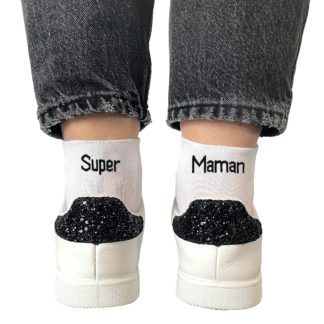 Chaussettes dépareillées - Super Maman
