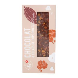 Chocolat au lait & Éclats de popcorn - Caramel
