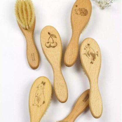 Brosse à cheveux bébé - Cerises