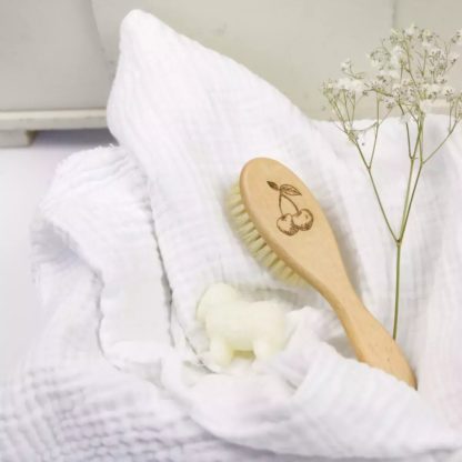 Brosse à cheveux bébé - Cerises