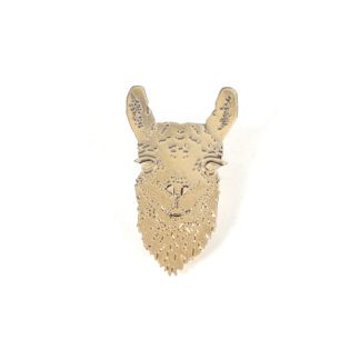 Broche - Lama doré