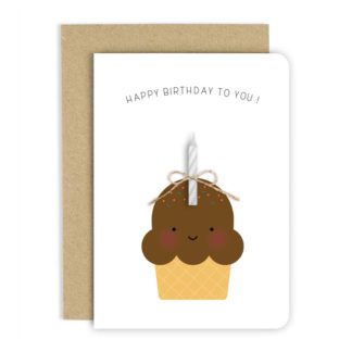 Carte de voeux – Happy muffin chocolat