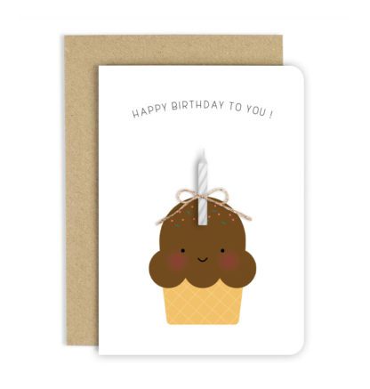 Carte de voeux – Happy muffin chocolat