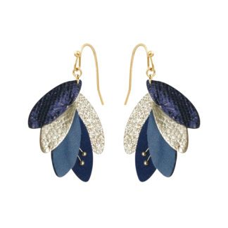 Boucles d'oreille Rio – Bleu nuit