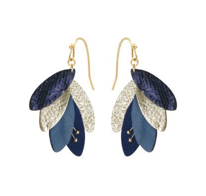 Boucles d'oreille Rio – Bleu nuit