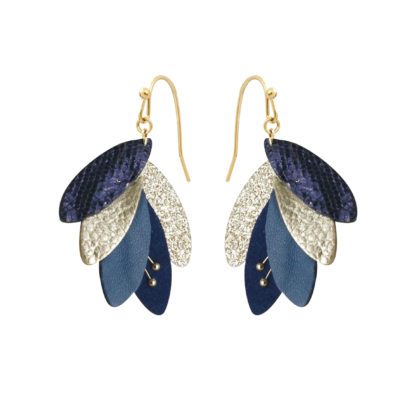 Boucles d'oreille Rio – Bleu nuit