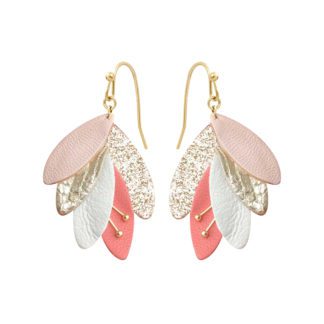 Boucles d'oreille Rio – Rose poudré