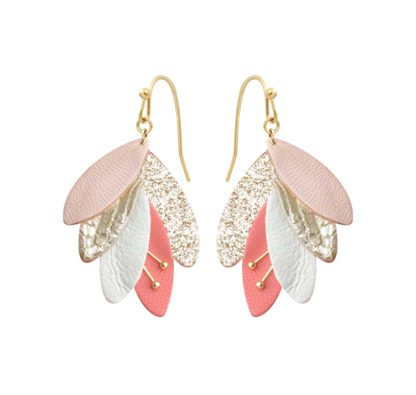 Boucles d'oreille Rio – Rose poudré