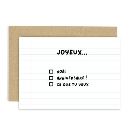 Carte de voeux – Joyeux…