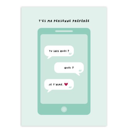 Carte de voeux – SMS Amour