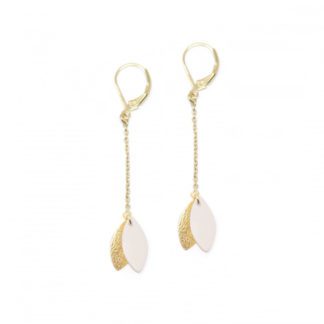 Boucles Mino – Blanc & Or