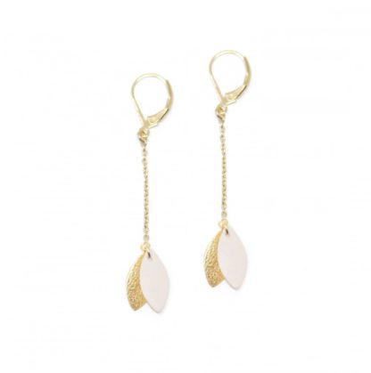 Boucles Mino – Blanc & Or