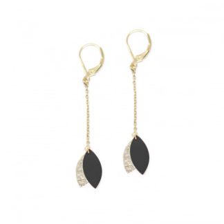 Boucles Mino – Noir & Paillettes