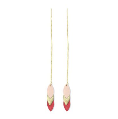 Boucles Volta – Framboise, Nude & Or