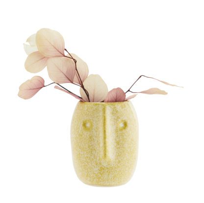 Vase - Visage XS Jaune