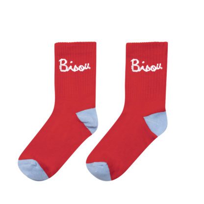 Chaussettes Bisou - Rouge