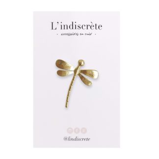 Pin's doré - Libellule mini