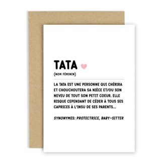Carte de voeux – Définition Tata