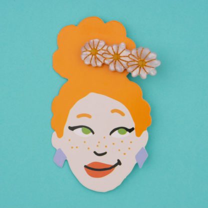 Barrette à cheveux - Pâquerette