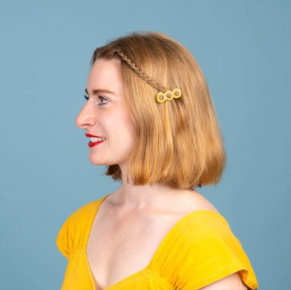 Barrette à cheveux - Tournesol