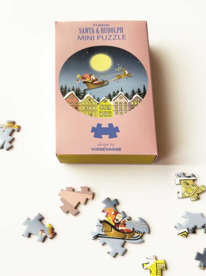Puzzle mini - Santa & Rudolf