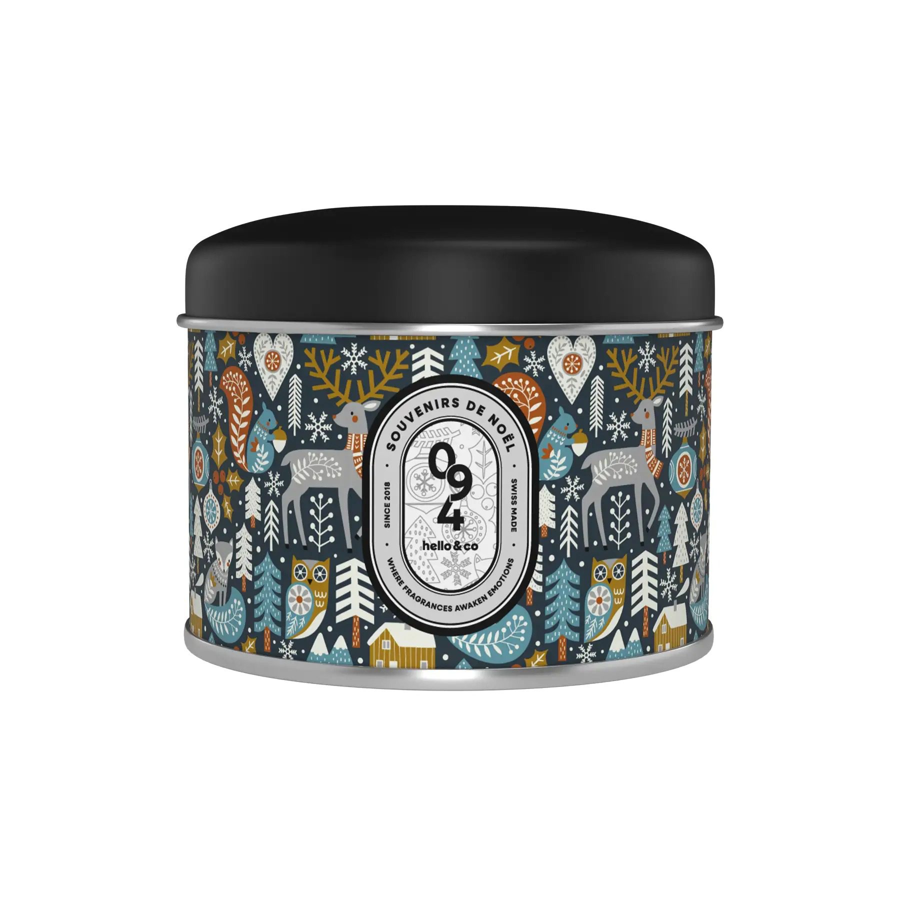 Bougie métal – Souvenirs de Noël S