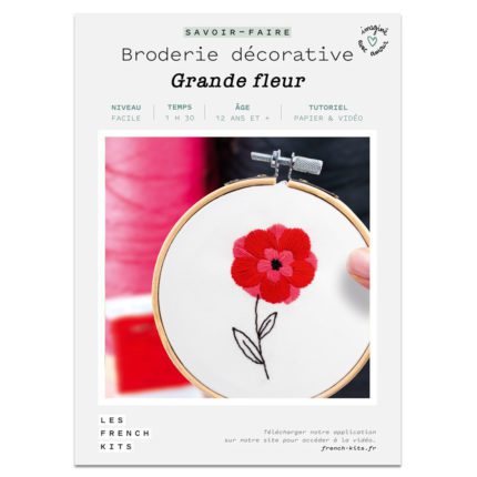 Kit broderie - Grande fleur
