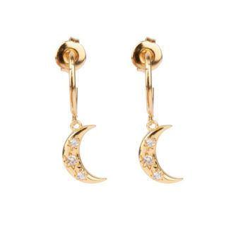 Boucles d'oreilles - Lune Aimé Blanc