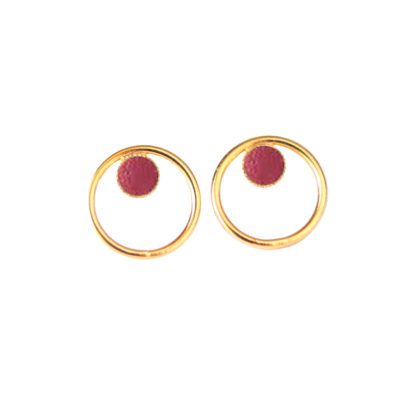 Boucles d'oreilles – Nil framboise