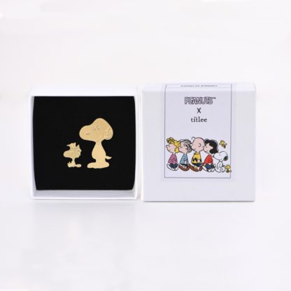 Pin's doré – Snoopy (2pcs)