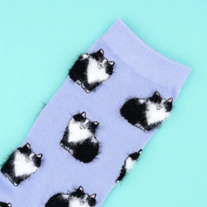 Chaussettes - Chat noir & blanc