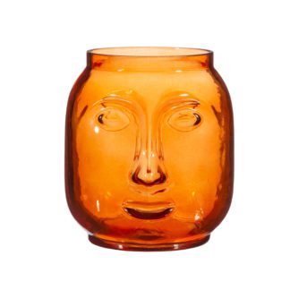 Vase - Visage ambre