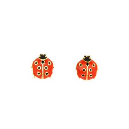Boucles d'oreilles - Coccinelle