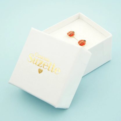 Boucles d'oreilles - Coccinelle