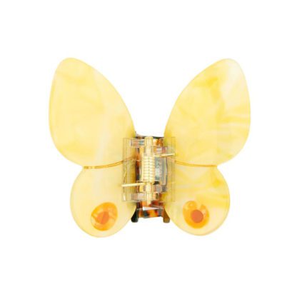Pince à cheveux - Papillon jaune