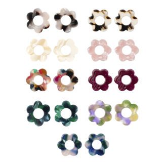 Boucles d'oreilles - Fleurette sans anneaux