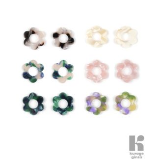 Boucles d'oreilles - Fleurette sans anneaux
