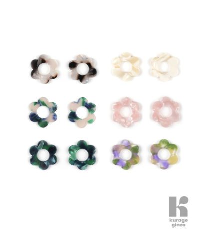 Boucles d'oreilles - Fleurette sans anneaux