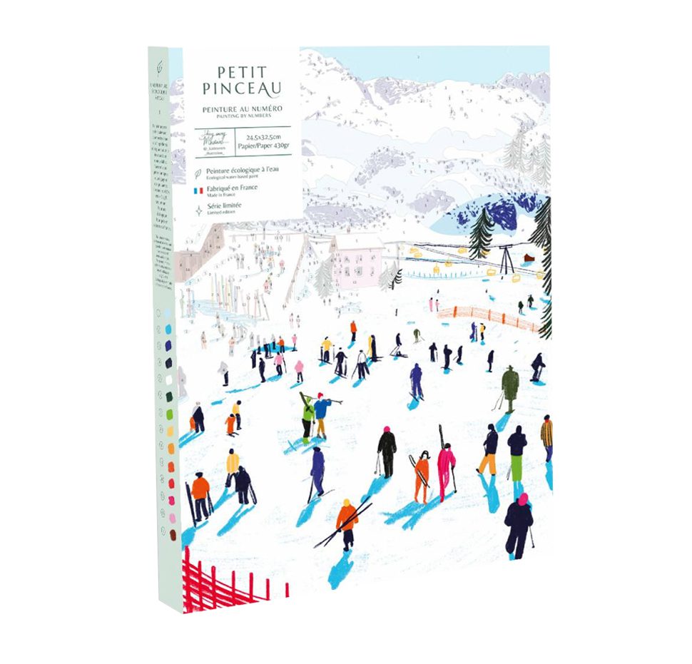 Kit peinture au numéro - Skiing Among Montains