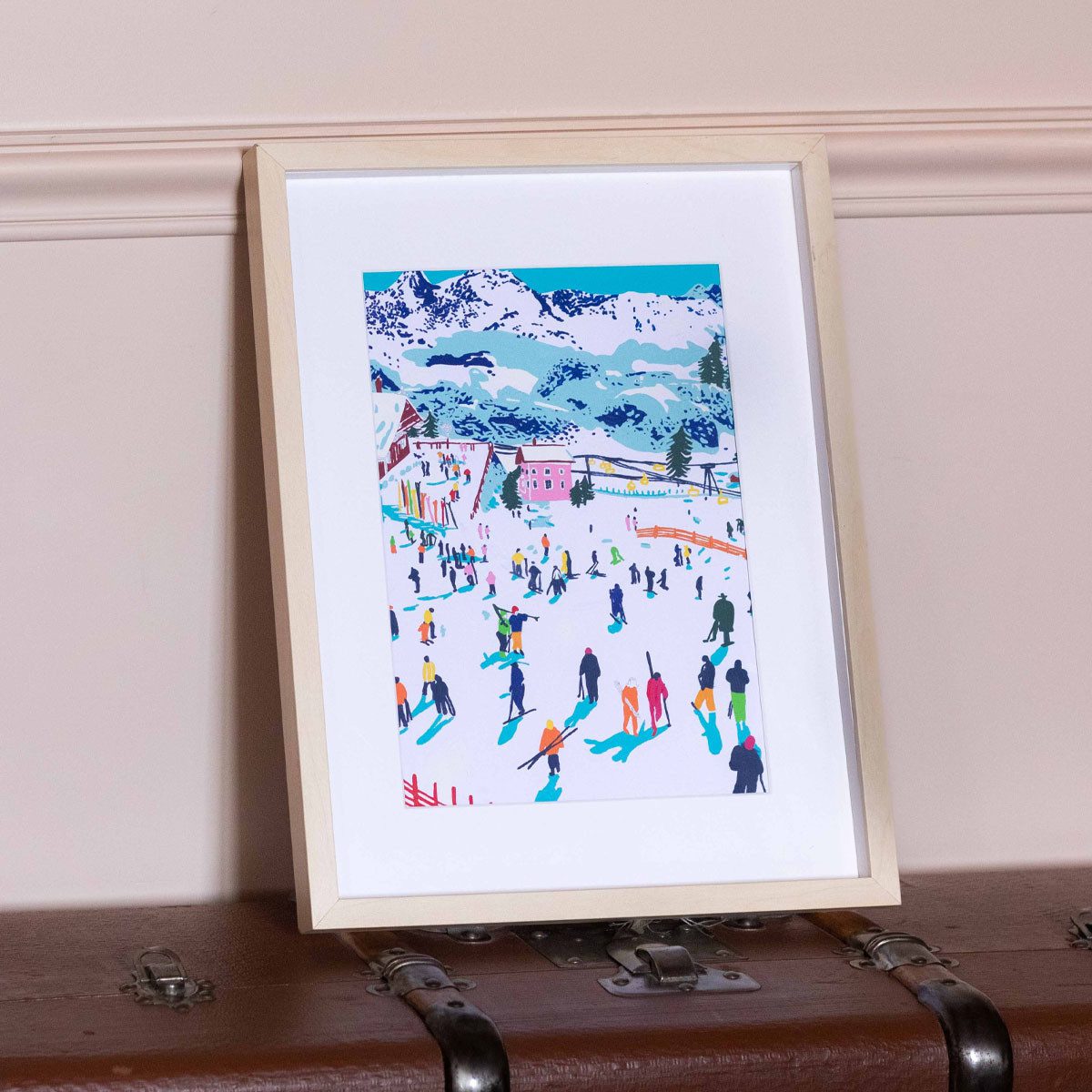 Kit peinture au numéro - Skiing Among Montains