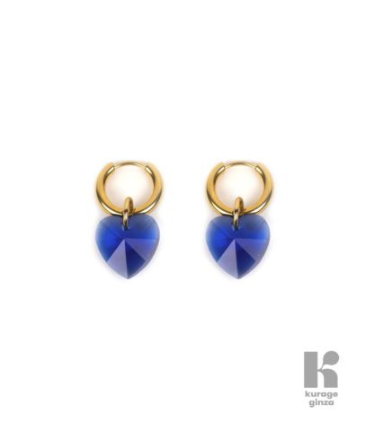 Boucles d'oreilles - Heart Attack bleu
